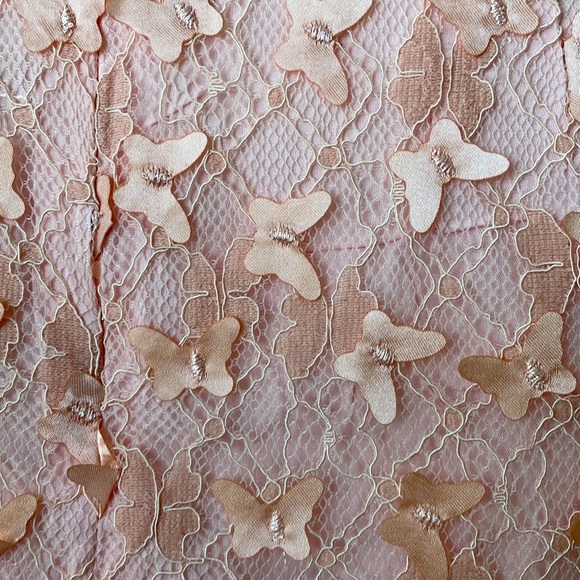 Lulus Butterfly Lace Mini Skirt Barbie Pink - Picture 4 of 5